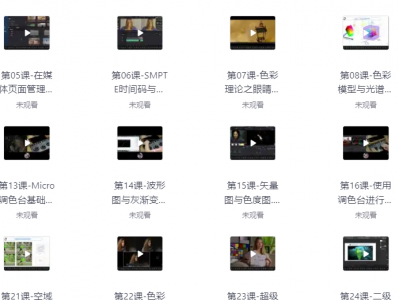 达芬奇视频教程超详细视频教学133G